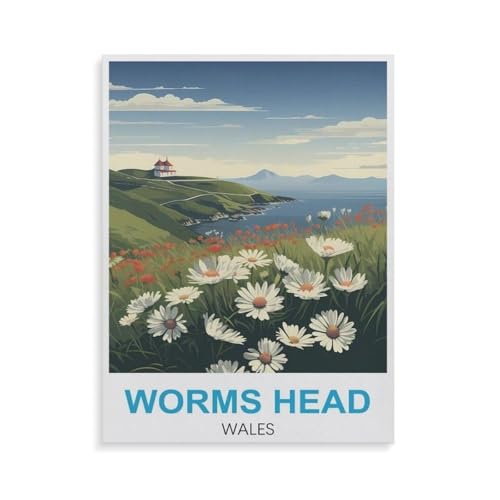 Puzzles 1000 Stück，Wales，Wormskopf，Spielzeug Zur Stressreduktion Für Familien Puzzle - Personalisierte Herausforderungs-Spielzeuge Für Erwachsene（75x50cm）-GV92 von YYHMKBYY