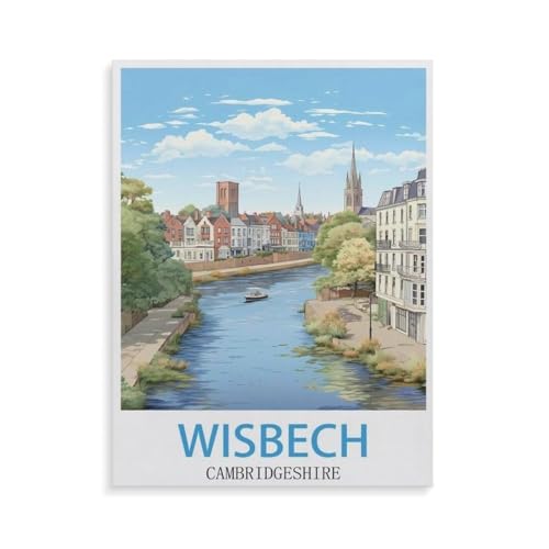 Puzzles 1000 Stück，Wisbech Cambridgeshire，Spielzeug Zur Stressreduktion Für Familien Puzzle - Personalisierte Herausforderungs-Spielzeuge Für Erwachsene（50x70cm）-GW13 von YYHMKBYY