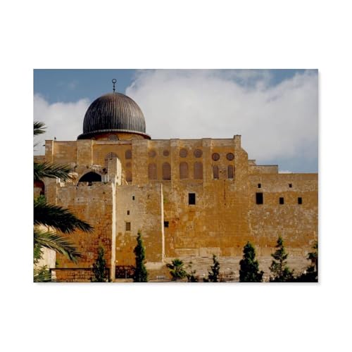 Puzzles 1000 Stück Holz Montage Bild，Al-Aqsa-Moschee，Filmplakat Für Erwachsene Spiele Lernspielzeug（75x50cm）-AS7 von YYHMKBYY
