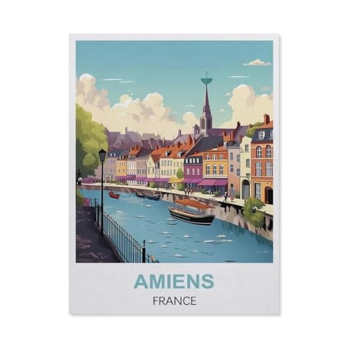 Puzzles 1000 Stück Holz Montage Bild，Amiens, Frankreich，Erwachsene Spiele Lernspielzeug（75x50cm）-EL74 von YYHMKBYY