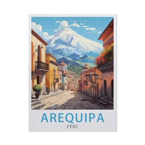 Puzzles 1000 Stück Holz Montage Bild，Arequipa Peru，Erwachsene Spiele Lernspielzeug（75x50cm）-EY95 von YYHMKBYY