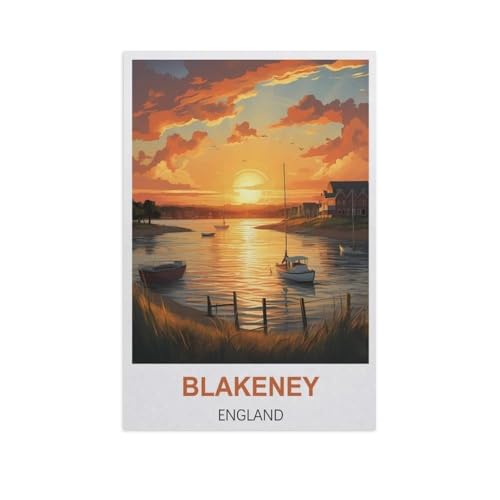 Puzzles 1000 Stück Holz Montage Bild，Blakeney, England，Erwachsene Spiele Lernspielzeug（75x50cm）-GI14 von YYHMKBYY