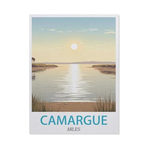 Puzzles 1000 Stück Holz Montage Bild，Camargue Arles，Erwachsene Spiele Lernspielzeug（75x50cm）-GP47 von YYHMKBYY