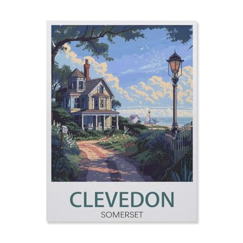 Puzzles 1000 Stück Holz Montage Bild，Clevedon, Somerset，Erwachsene Spiele Lernspielzeug（75x50cm）-DP2 von YYHMKBYY