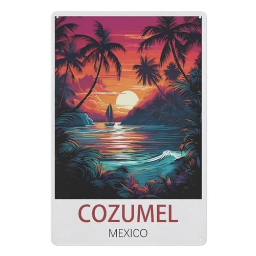 Puzzles 1000 Stück Holz Montage Bild，Cozumel Mexiko，Filmplakat Für Erwachsene Spiele Lernspielzeug（75x50cm）-AE25 von YYHMKBYY
