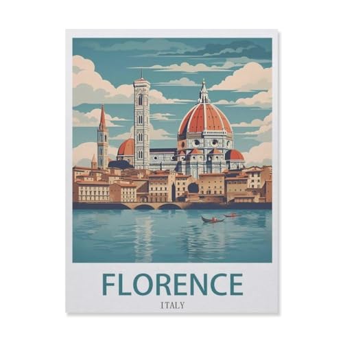 Puzzles 1000 Stück Holz Montage Bild，Florenz, Italien，Erwachsene Spiele Lernspielzeug（75x50cm）-EI82 von YYHMKBYY