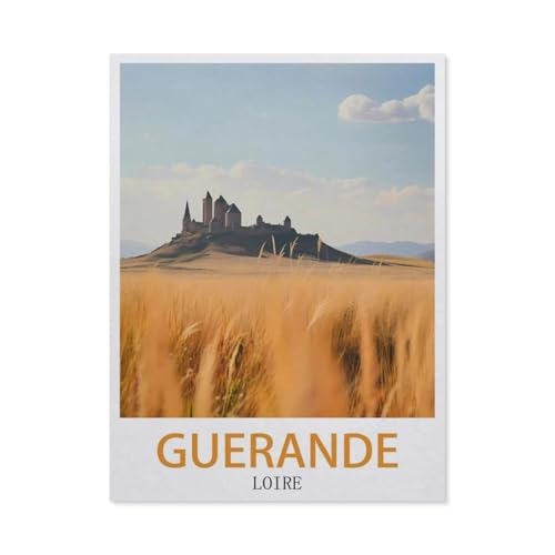 Puzzles 1000 Stück Holz Montage Bild，Guerande Loire，Filmplakat Für Erwachsene Spiele Lernspielzeug（75x50cm）-GO76 von YYHMKBYY