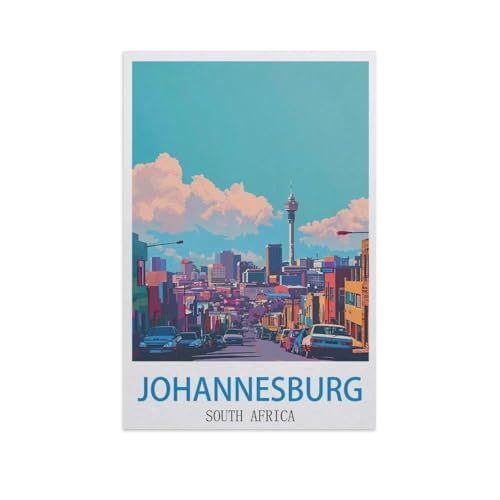 Puzzles 1000 Stück Holz Montage Bild，Johannesburg, Südafrika，Erwachsene Spiele Lernspielzeug（75x50cm）-GA8 von YYHMKBYY