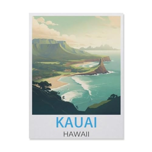 Puzzles 1000 Stück Holz Montage Bild，Kauai, Hawaii，Erwachsene Spiele Lernspielzeug（75x50cm）-DO26 von YYHMKBYY