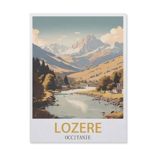 Puzzles 1000 Stück Holz Montage Bild，Lozere Occitanie，Erwachsene Spiele Lernspielzeug（75x50cm）-GL82 von YYHMKBYY