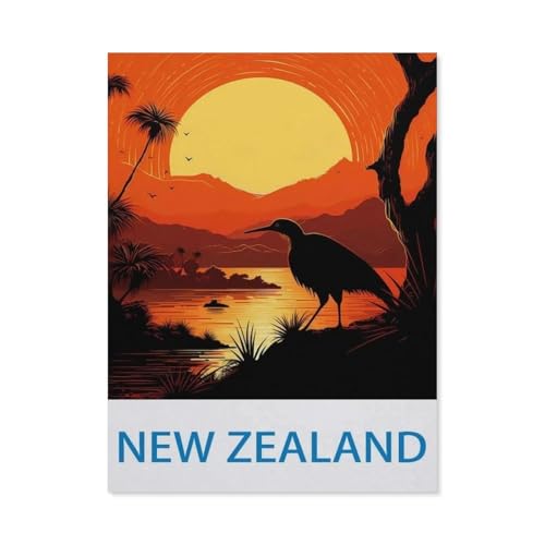 Puzzles 1000 Stück Holz Montage Bild，Neuseeland，Erwachsene Spiele Lernspielzeug（75x50cm）-CK94 von YYHMKBYY