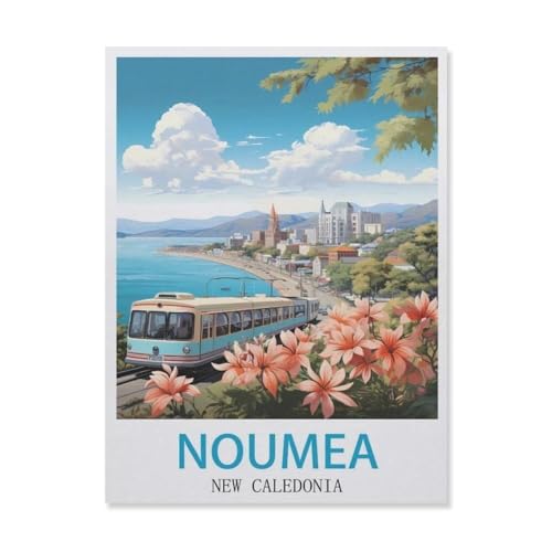 Puzzles 1000 Stück Holz Montage Bild，Noumea New Caledonia，Erwachsene Spiele Lernspielzeug（75x50cm）-GM55 von YYHMKBYY