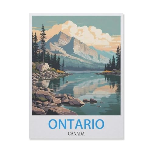 Puzzles 1000 Stück Holz Montage Bild，Ontario Kanada，Erwachsene Spiele Lernspielzeug（75x50cm）-FH74 von YYHMKBYY