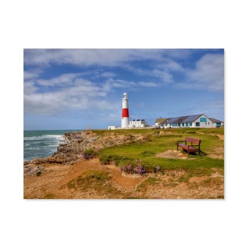 Puzzles 1000 Stück Holz Montage Bild，Portland Bill，Filmplakat Für Erwachsene Spiele Lernspielzeug（75x50cm）-AQ61 von YYHMKBYY