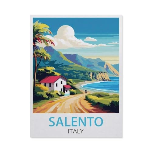 Puzzles 1000 Stück Holz Montage Bild，Salento, Italien，Erwachsene Spiele Lernspielzeug（75x50cm）-EP42 von YYHMKBYY