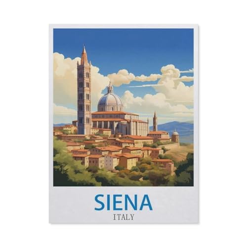 Puzzles 1000 Stück Holz Montage Bild，Siena, Italien，Erwachsene Spiele Lernspielzeug（75x50cm）-DG20 von YYHMKBYY