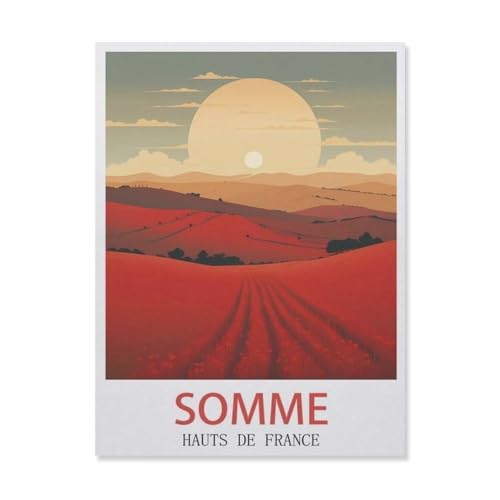 Puzzles 1000 Stück Holz Montage Bild，Somme Hauts De France，Filmplakat Für Erwachsene Spiele Lernspielzeug（75x50cm）-GM57 von YYHMKBYY