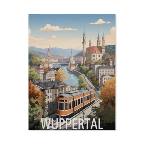 Puzzles 1000 Stück Holz Montage Bild，Wuppertal，Erwachsene Spiele Lernspielzeug（75x50cm）-AW61 von YYHMKBYY