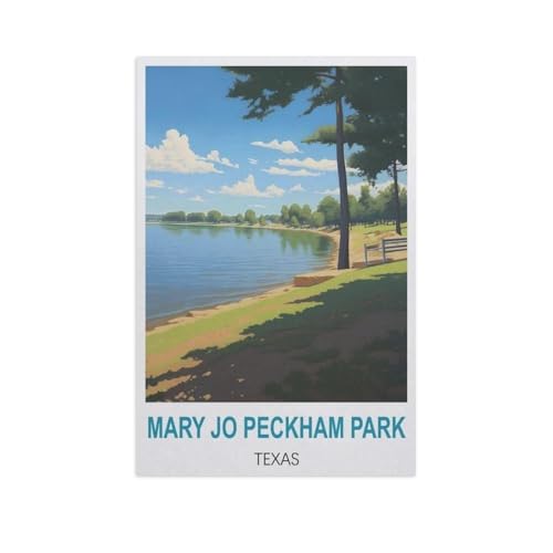 Puzzles 1000 Stück Papier Montage Bild，Mary Jo Peckham Park, Texas，Filmplakat Für Erwachsene Spiele Lernspielzeug（38x26cm）-GH43 von YYHMKBYY