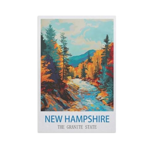 Puzzles 1000 Stück Papier Montage Bild，New Hampshire, der Granite State，Erwachsene Spiele Lernspielzeug（50x70cm）-GA81 von YYHMKBYY