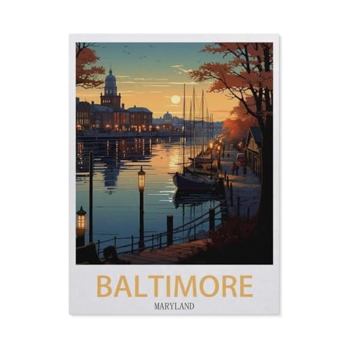 Puzzles 1000 Teile, Baltimore, Maryland, Kinder, Spielzeug, Geschenk (75 x 50 cm) -EB15 von YYHMKBYY