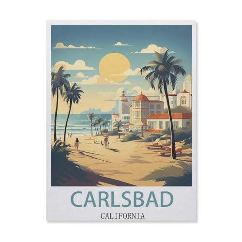 Puzzles 1000 Teile, Carlsbad, Kalifornien, Kinder, Spielzeug, Geschenk (75 x 50 cm) -DM55 von YYHMKBYY