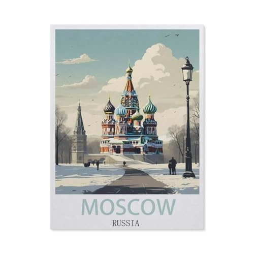 Puzzles 1000 Teile, Moskau Russland, Kinder, Spielzeug, Geschenk (75 x 50 cm) - EV5 von YYHMKBYY