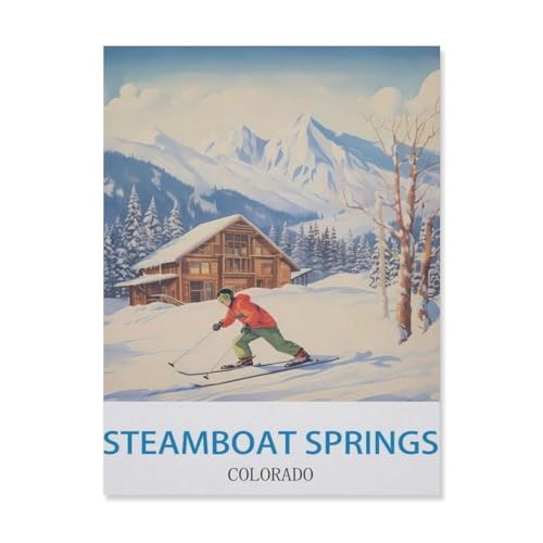 Puzzles 1000 Teile, Steamboat Springs, Colorado, Kinder, Spielzeug, Geschenk (50 x 70 cm) -EH65 von YYHMKBYY