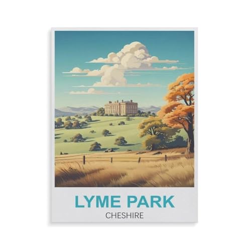 Puzzles 1000 Teile，Lyme Park Cheshire，Art Posters Puzzlas - Gedächtnisspiele Für Senioren - Family Games Educational Toys（38x26cm）-GS79 von YYHMKBYY