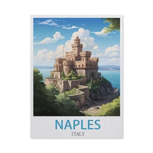 Puzzles 1000 Teile für Erwachsene, Neapel, Italien, Puzzle 1000 Teile für Erwachsene, Spiel, Spielzeug, Geschenk, Puzzle, 1000 Teile für Erwachsene, Lerngeschenk (50 x 70 cm) -DK18 von YYHMKBYY