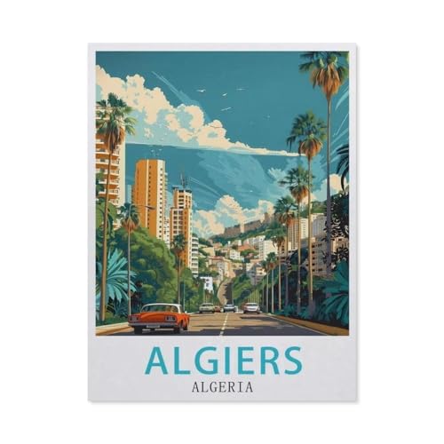 Puzzles 1000 Teile für Erwachsene，Algerien Algier，Klassische Puzzle Teenager Jungen Mädchen Puzzle Lustige Familienpuzzles In Premium-Qualität Zum Geburtstag（50x70cm）-AY48 von YYHMKBYY
