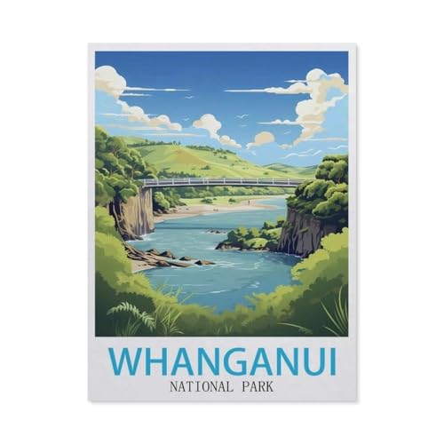 Puzzles 1000 Teile für Erwachsene，Whanganui National Park，Klassische Puzzle Teenager Jungen Mädchen Puzzle Lustige Familienpuzzles In Premium-Qualität Zum Geburtstag（75x50cm）-AX75 von YYHMKBYY