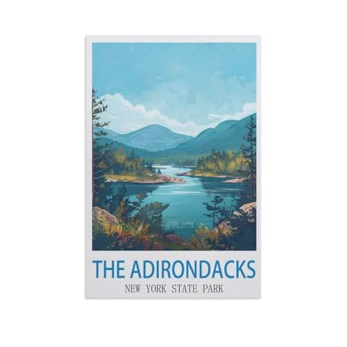 Puzzles 1000 Teile für Erwachsene，die Adirondacks, New York State Park，Klassische Puzzle Teenager Jungen Mädchen Puzzle Lustige Familienpuzzles In Premium-Qualität Zum Geburtstag（50x70cm）-GB22 von YYHMKBYY
