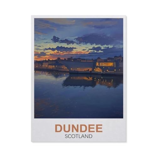 Puzzles Mit 1000 Teilen Puzzles Aus Holz，Dundee Schottland，Puzzle 1000 Teile Für Erwachsene Lustige Kreative DIY-Spielzeuggeschenke Für Mädchen Und Jungen（75x50cm）-FA87 von YYHMKBYY