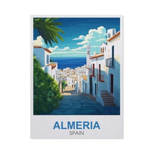Puzzles Mit 1000 Teilen Puzzles Aus Papier，Almería Spanien，Puzzle 1000 Teile Für Erwachsene Lustige Kreative DIY-Spielzeuggeschenke Für Mädchen Und Jungen（50x70cm）-FC33 von YYHMKBYY
