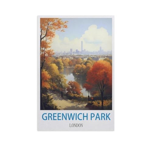 Puzzles Mit 1000 Teilen Puzzles Aus Papier，Greenwich Park, London，Puzzle 1000 Teile Für Erwachsene Lustige Kreative DIY-Spielzeuggeschenke Für Mädchen Und Jungen（50x70cm）-FZ8 von YYHMKBYY