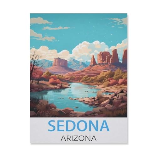 Puzzles Mit 1000 Teilen Puzzles Aus Papier，Sedona, Arizona，Puzzle 1000 Teile Für Erwachsene Lustige Kreative DIY-Spielzeuggeschenke Für Mädchen Und Jungen（38x26cm）-FM61 von YYHMKBYY