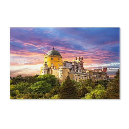 Puzzles Mit 1000 Teilen Puzzles Aus Papier ，Pena-Palast，Puzzle 1000 Teile Für Erwachsene Lustige Kreative DIY-Spielzeuggeschenke Für Mädchen Und Jungen（38x26cm）-F28 von YYHMKBYY