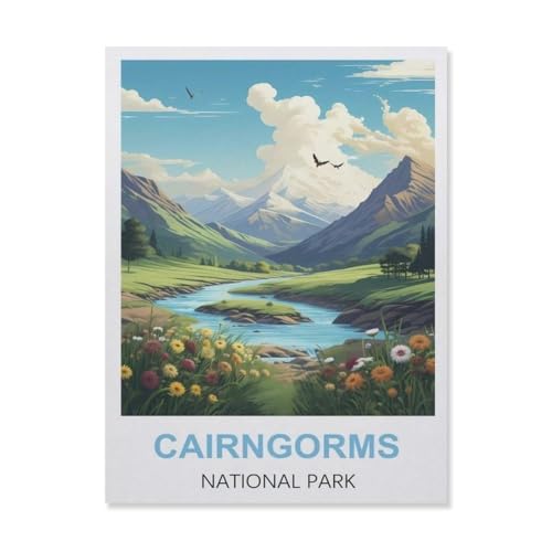 Puzzles aus Holz, 1000 Teile, Cairngorms Schottland, Erwachsene, Puzzles für Kinder, Erwachsene, Café, Bar, Dekoration, Spiele (75 x 50 cm) - ES92 von YYHMKBYY