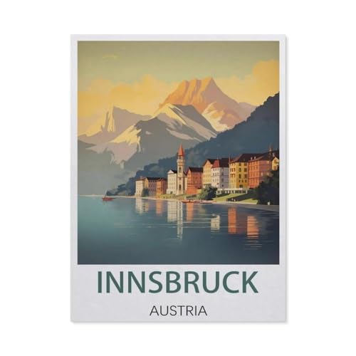 Puzzles für Erwachsene, Puzzle, 1000 Teile, für Erwachsene und Kinder, Innsbruck Österreich, Kunstwerk, intellektives Lernspielzeug, Geschenke (50 x 70 cm) - EX45 von YYHMKBYY