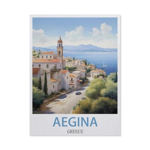 Puzzles für Erwachsene und Kinder, 1000 Teile, Puzzle, Aegine, Griechenland, schwieriges Puzzlespiel (50 x 70 cm) -EO27 von YYHMKBYY
