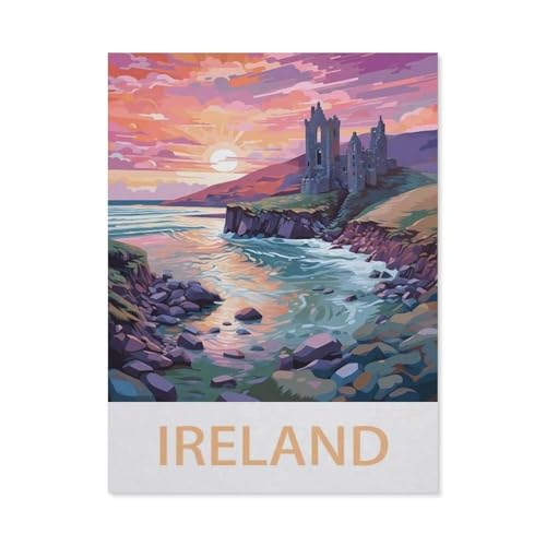 Puzzles für Erwachsene und Kinder, 1000 Teile, Puzzle, Irland, schwieriges Puzzlespiel (50 x 70 cm) -EB7 von YYHMKBYY