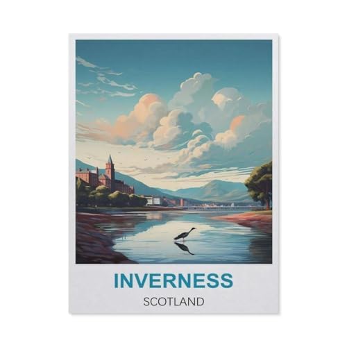 Puzzles für Kinder und Erwachsene, 1000 Teile, Unverness, Schottland, Handwerk, Geschenk, Familie, klassisches 3D-Puzzle, Holzspielzeug, einzigartiges Geschenk, Innendekoration (75 x 50 cm), -DX48 von YYHMKBYY