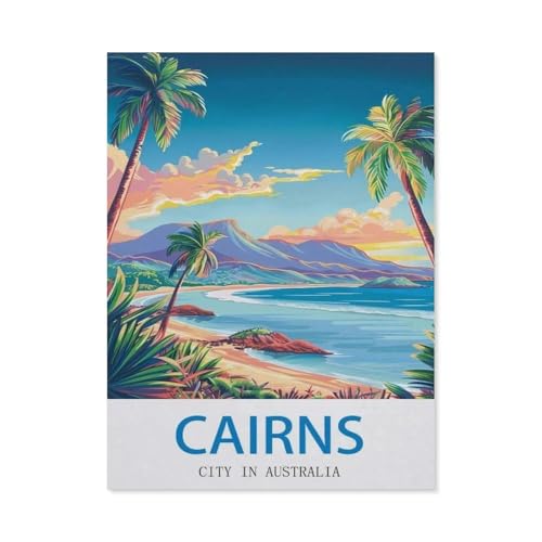 Puzzles mit 1000 Teilen, Cairns, Australien, pädagogisch, intellektuell, dekomprimierend, Spielzeug, Puzzles, lustiges Familienspiel für Kinder und Erwachsene (38 x 26 cm) -ED28 von YYHMKBYY