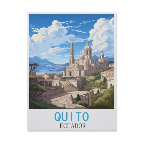 Quito, Ecuador，Puzzle 1000 Teile Papier Puzzle Erwachsene Kinder Lernspielzeug Familie Dekompressionsspiel（50x70cm）-FL97 von YYHMKBYY