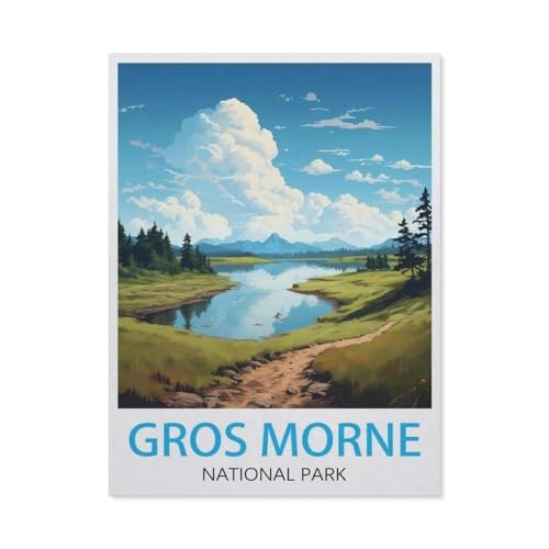 Reiseposter Gros Morne National Park，Puzzles 1000 Teile für Erwachsene, Klassische Puzzle Kinder Puzzle Herausfordernde Und Schwierige Rätsel für Erwachsene Und Jugendliche（75x50cm）-AP81 von YYHMKBYY
