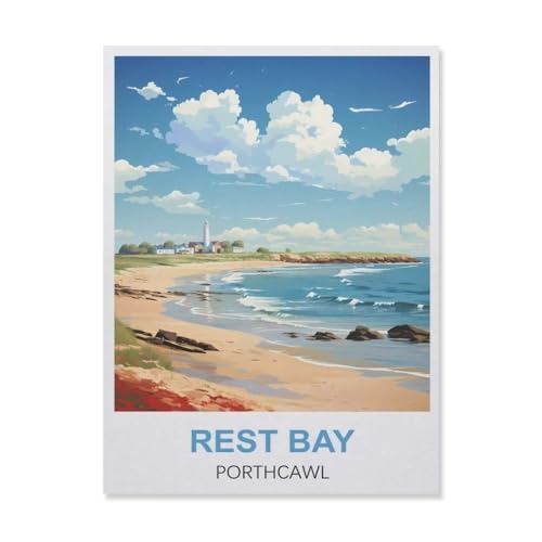 Rest Bay Porthcawl，Puzzle 1000 Teile Holz Puzzle Erwachsene Kinder Lernspielzeug Familie Dekompressionsspiel（75x50cm）-ES99 von YYHMKBYY