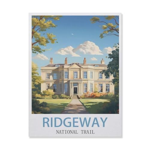 Ridgeway National Trail，Holz Puzzle 1000 Teile Spielzeug Für Erwachsene Dekompressionsspiel（75x50cm）-FJ4 von YYHMKBYY