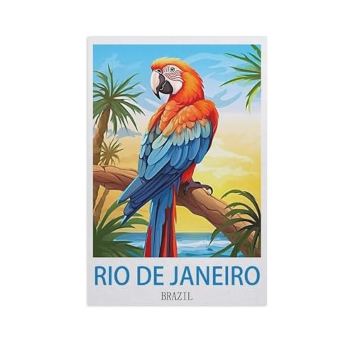 Rio de Janeiro, Brasilien，Puzzles 1000 Teile für Erwachsene, Klassische Puzzle Jungen Mädchen Puzzle für Kinder Teenager Lernspiel Spielzeug（38x26cm）-GE100 von YYHMKBYY
