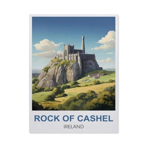 Rock of Cashel, Irland，Papier Puzzle 1000 Stück Adult Toys Dekompressionsspiel（38x26cm）-DH49 von YYHMKBYY